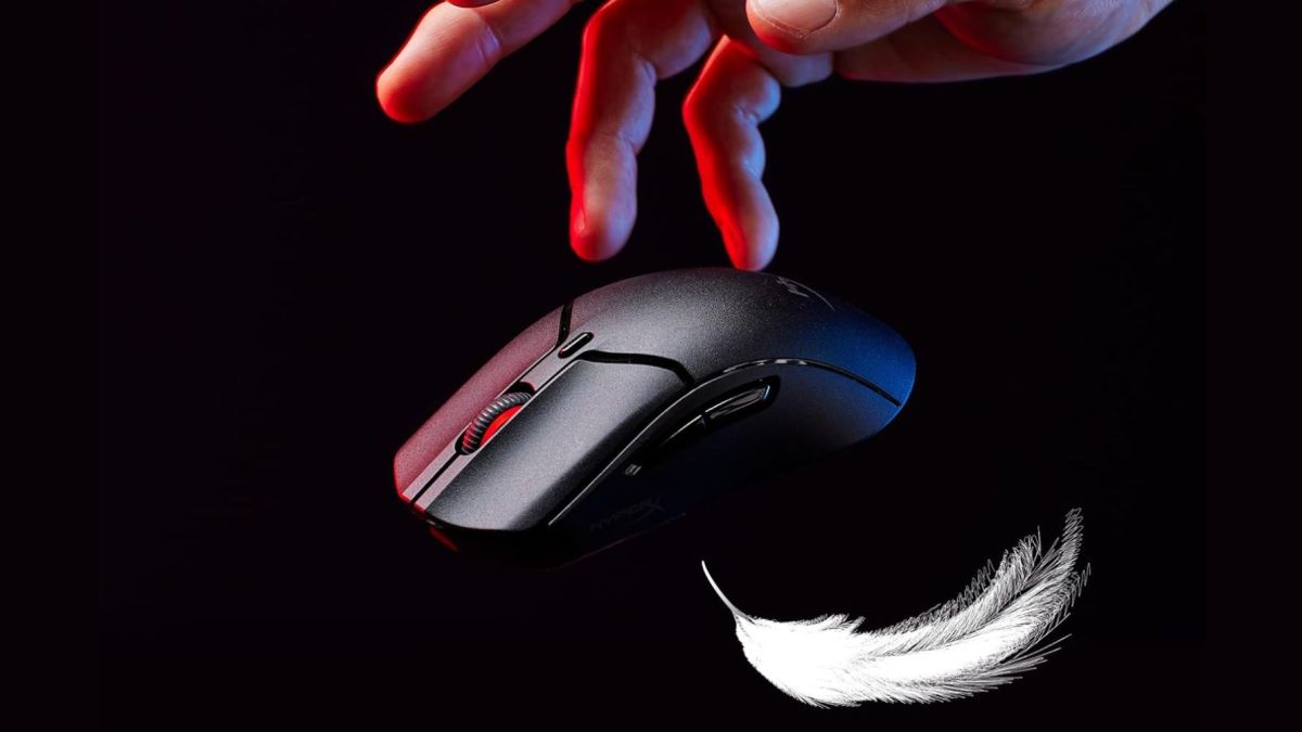 Render of the Pulsefire Haste 2 mini wireless gaming mouse.