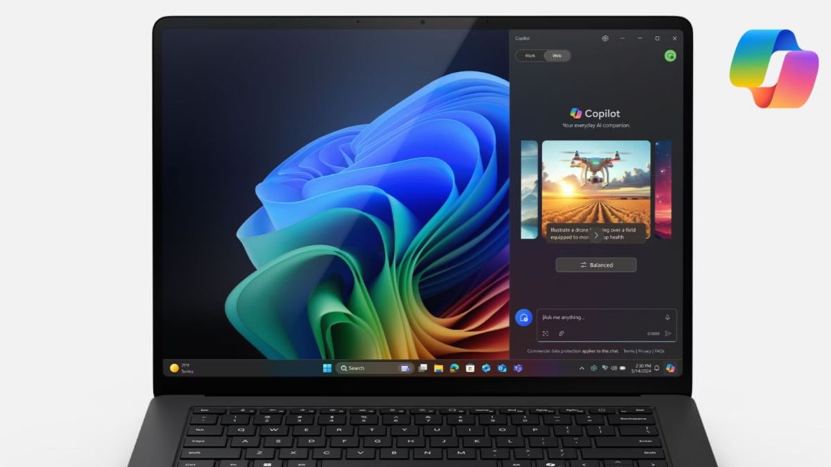 Microsoft Surface Laptop 7 in black.