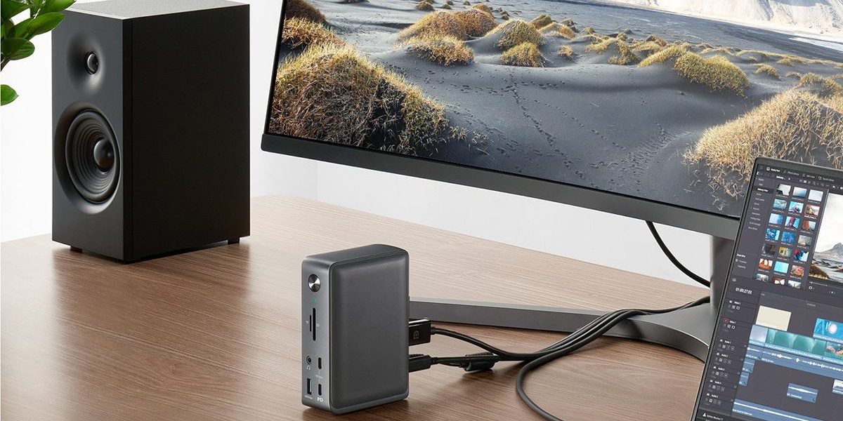 A computer monitor with a power bank