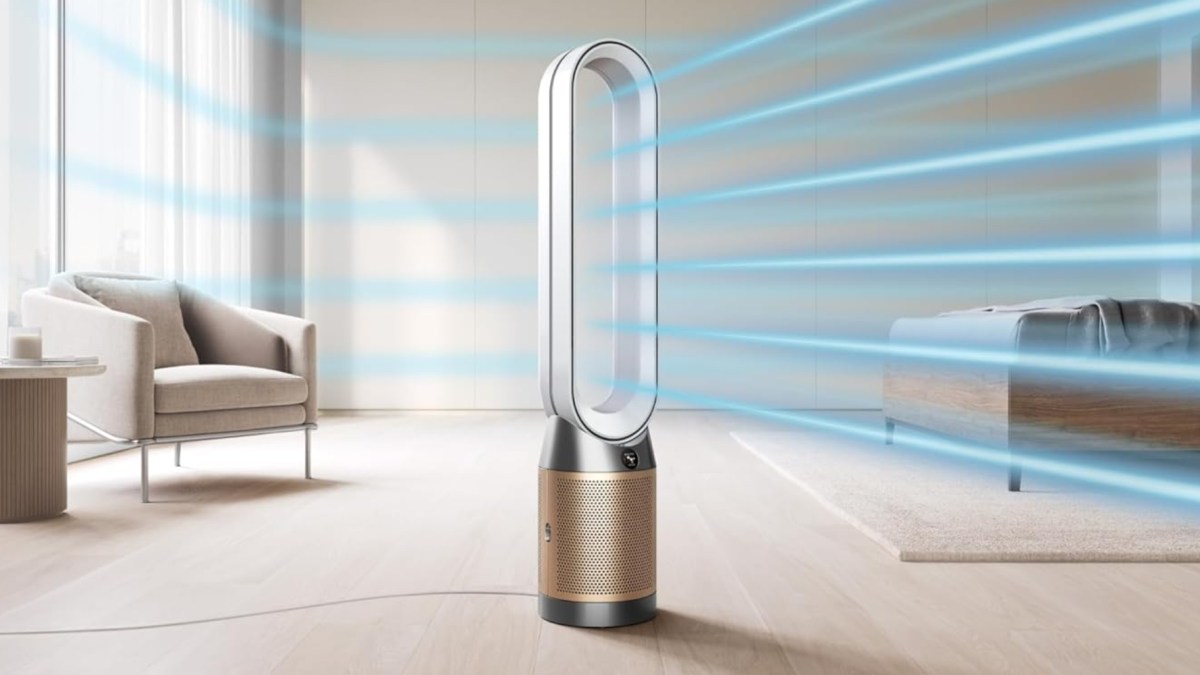 A fan in a room