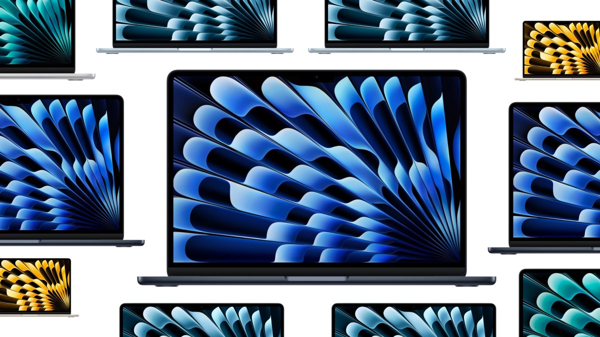 A collage of different laptops